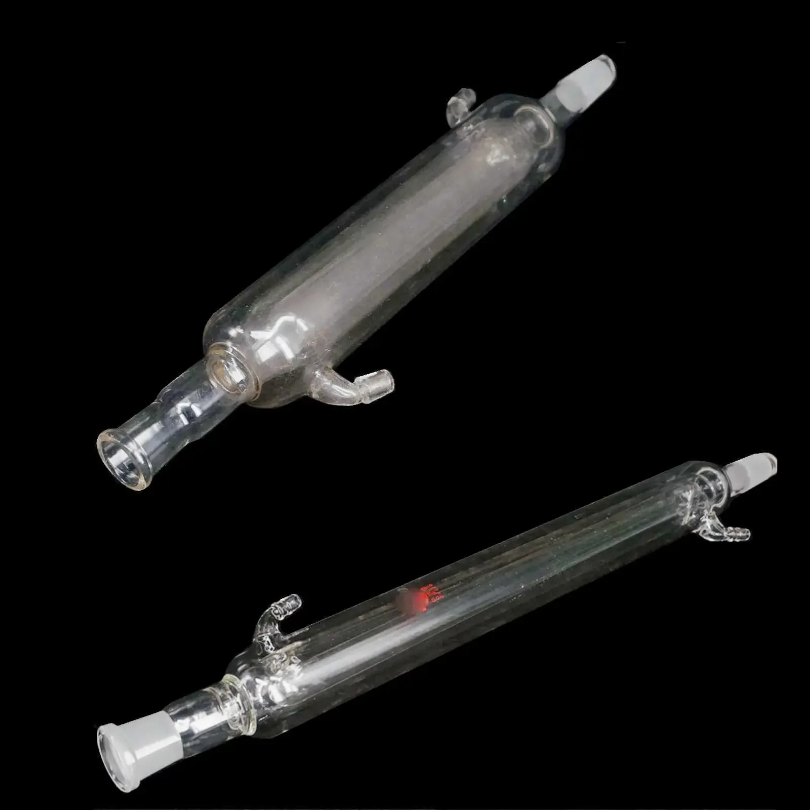 200/300/400mm 19/26 24/29 29/32 Joint Double Layer Borosilicate Glass Straight Condenser Distillation Ware Heat Resistant