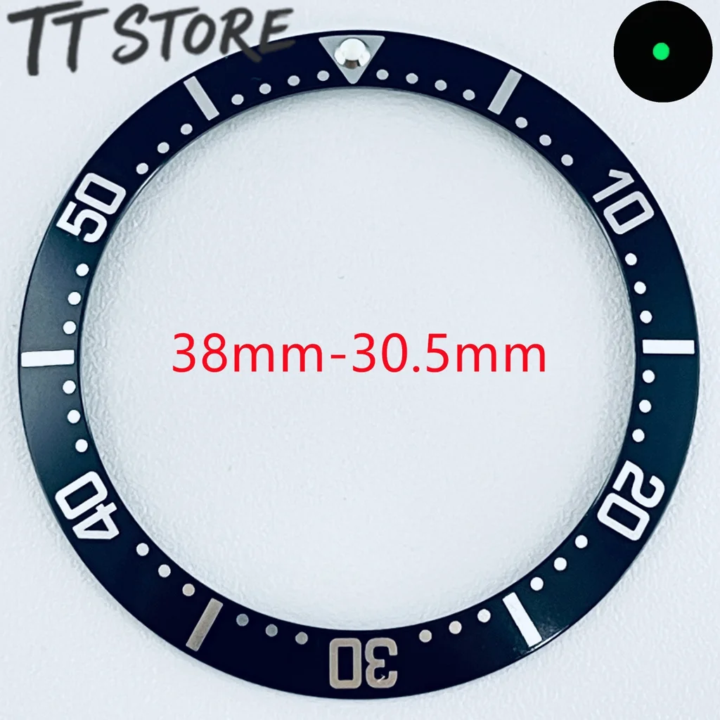 Mod 38mm X 30.5mm Inserto De Bisel De Reloj Retro Curvo De Aluminio Compatible Con Submariner Vintage Para Accesorios De Reloj