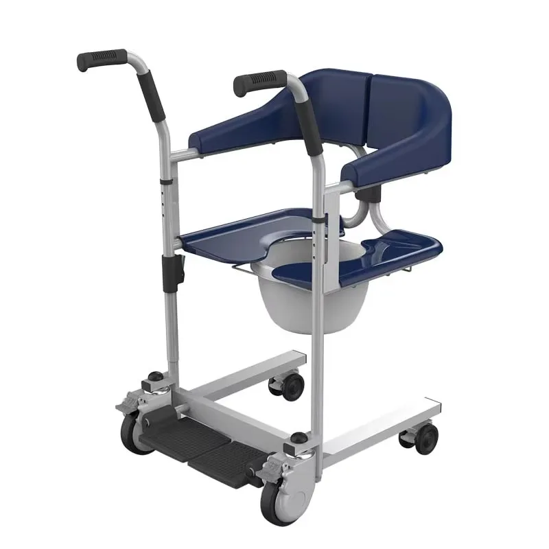 

Multifunctional Open up Wheelchair Mobile Seat Bed Disabled Elderly Toilet Transfer Commode Chair