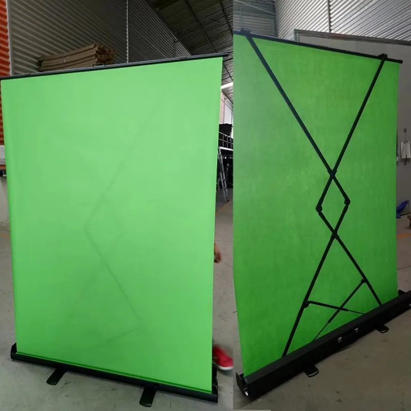 High Quality Service Green Pull up Projection Effect Screen Light Movie Screen Projection