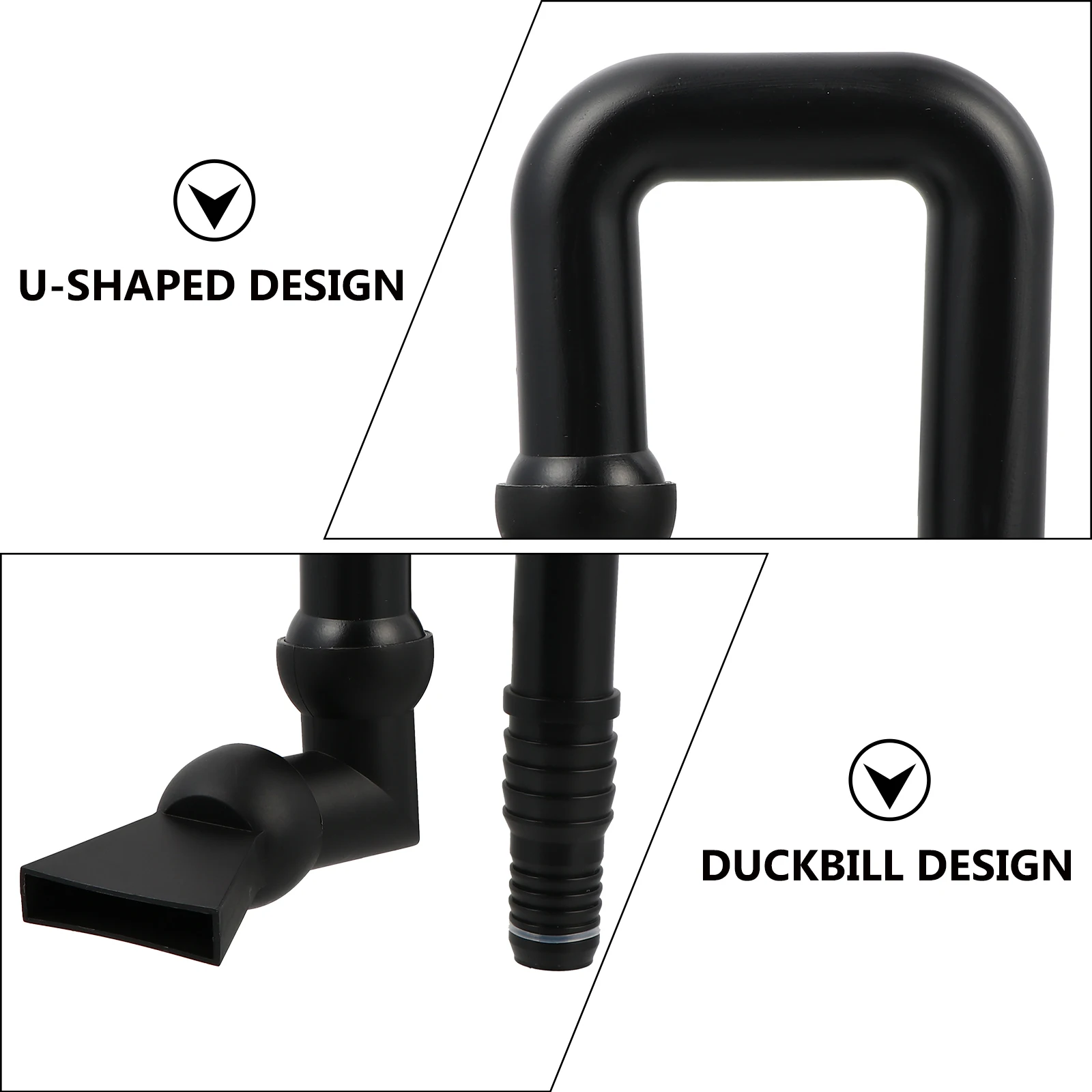 

Plastic Fish Tank Duckbill Nozzle U Shaped Safe Environmentally Friendly 360 Degree Rotation Large Volume Water Outlet Aquarium