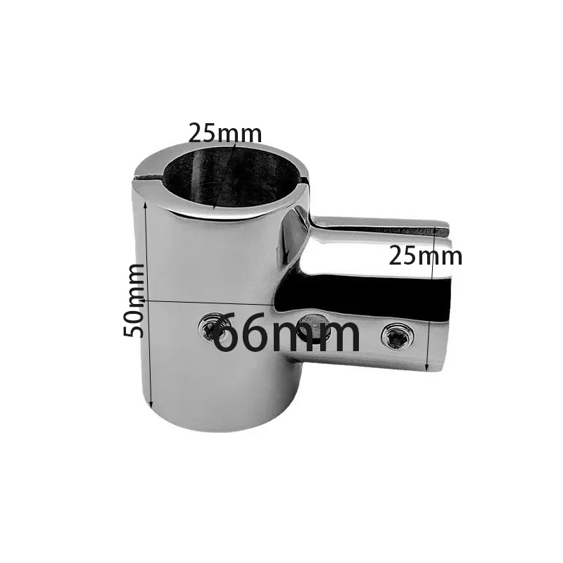 For 316 Stainless Steel Open Body 3-Way Tee Pipe Fitting 22mm 25mm 32mm 90 Degree 60 Degree