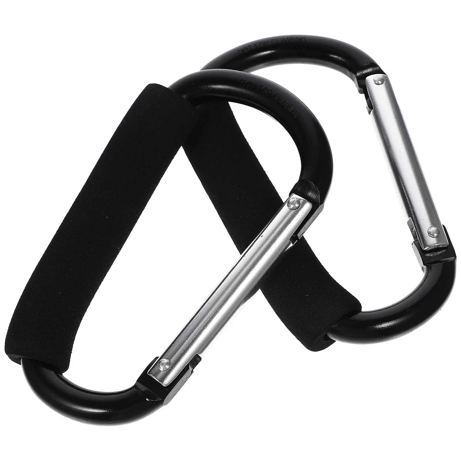 2 Pcs Cart Hook Coat Hangers Stroller Accessories Portable Baby Hooks Carabiners Aluminum Alloy Multi-function