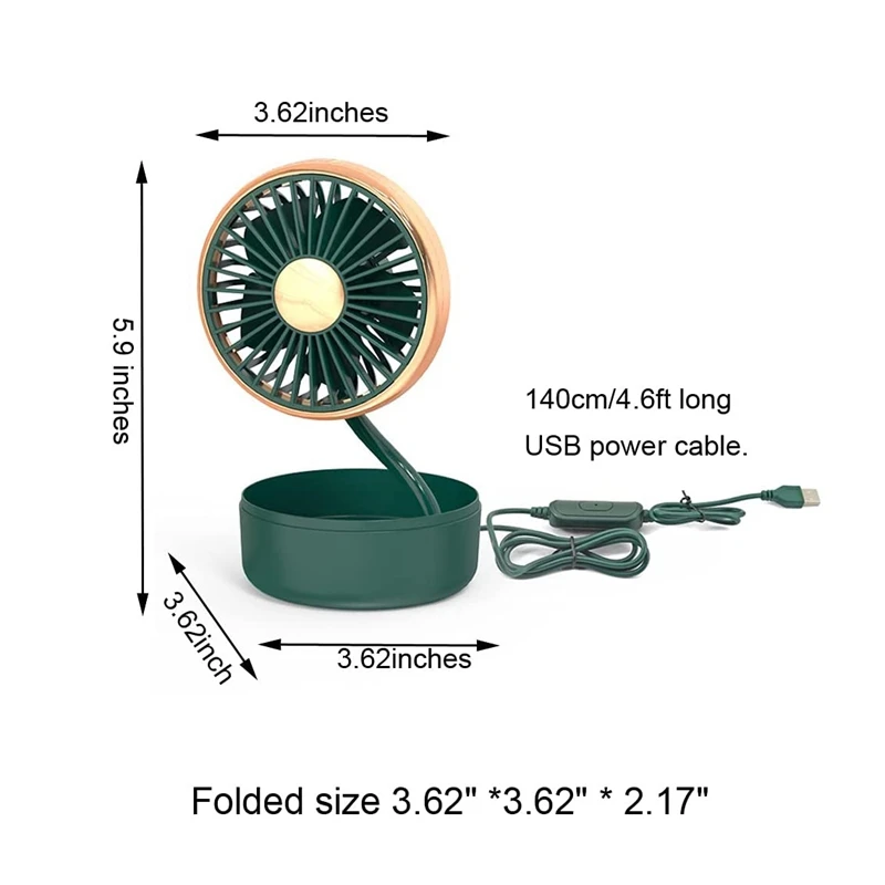 Ventilador pequeño de escritorio portátil, miniventilador de bolsillo alimentado por USB para el hogar, oficina, escritorio, coche, viaje, Camping al aire libre, silencioso