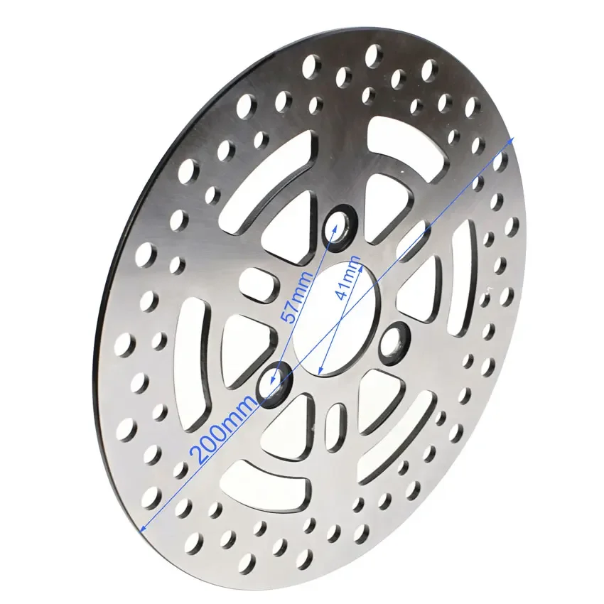 

Роторы мотоцикла 200 мм/220 мм, тормозной суппорт, дисковый диск, переднее и заднее колесо, 3 отверстия, 57 мм для питбайка, уличного питбайка, электрического скутера