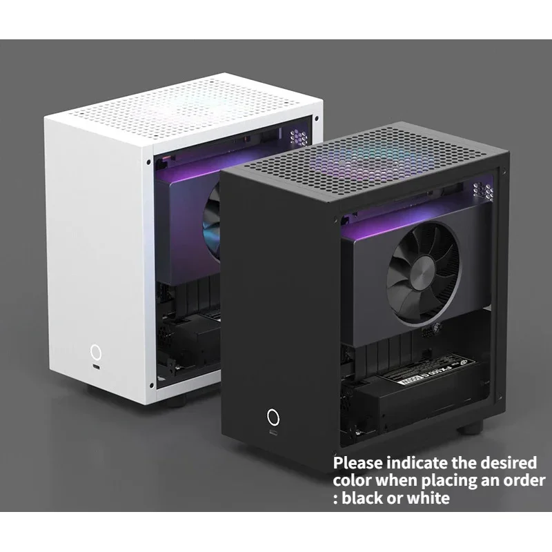 GEEEK M21 M31 Itx Chassis 120 بطاقة رسومات مبردة وشبه عالية، مصدر طاقة صغير 1U