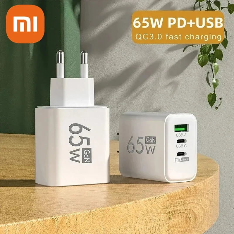 Original Xiaomi Charger Turbo Fast Charge 65W EU Hypercharge Gan Adapter For Redmi Note 11 12 13 Pro Plus 5G Mi 14 13 13T Cable