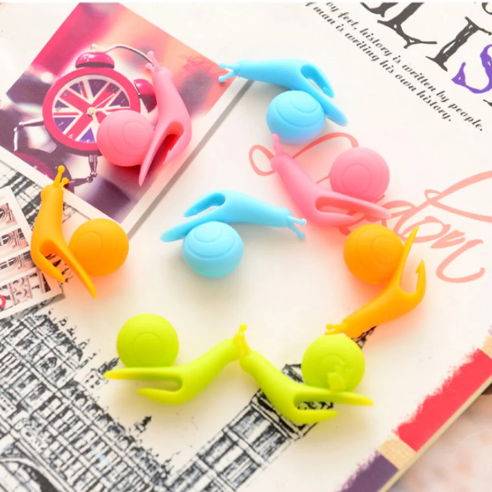 1 Pcs Cute Tea Infusers Snail Silicone Bag Clips Hanging Cup Clip Tea Tool Tea Accessories Home And Decoration Kitchen Utensils