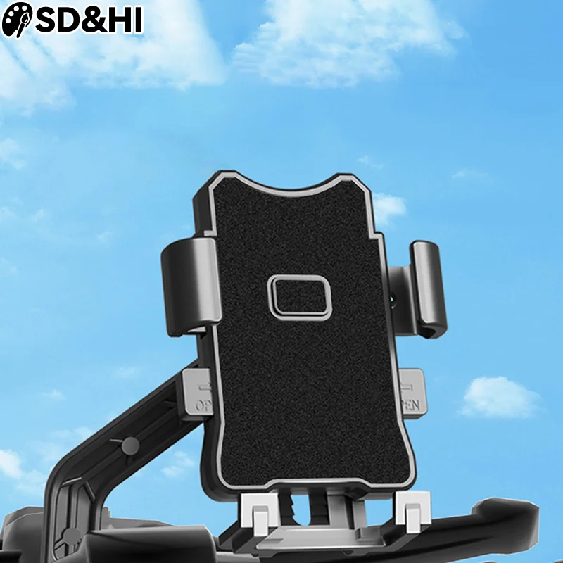 

Универсальный держатель для телефона на велосипеде 360° ° Вращающийся держатель для телефона, подставка на руль, GPS-зажим для одной руки для мотоцикла, квадроцикла, скутера