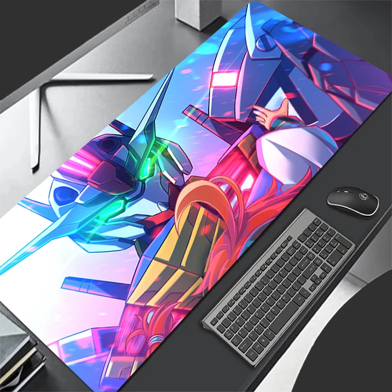 Mechanical Warrior Gundam Aerial Mousepad Office Computer Desk Mat Keyboard Mouse Pad Cushion Non-slip Deskpad PC Large Mousepad