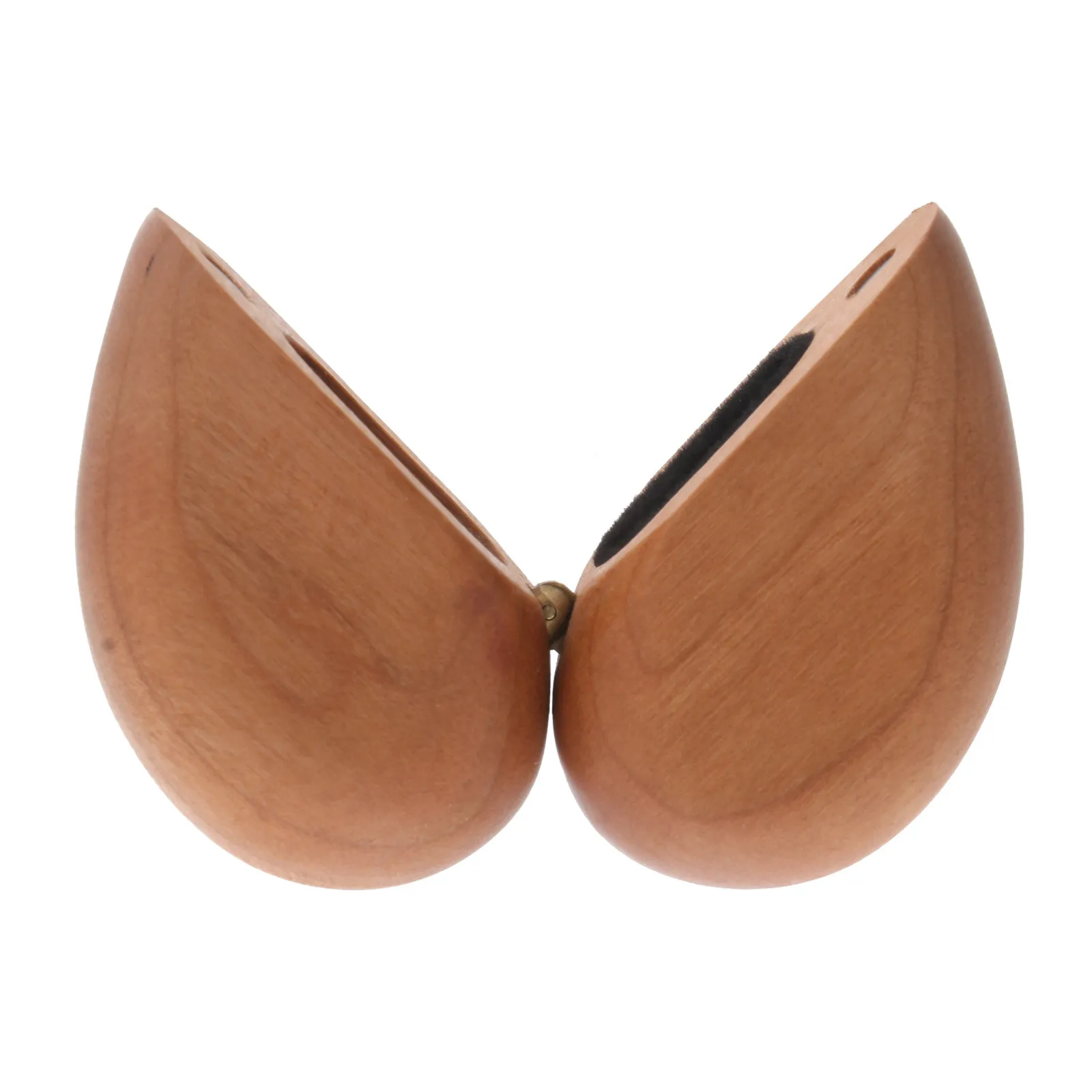 

Коробка для обручального кольца из клена в форме сердца, органайзер для хранения ювелирных украшений, идеальный романтический подарок (1 шт.)