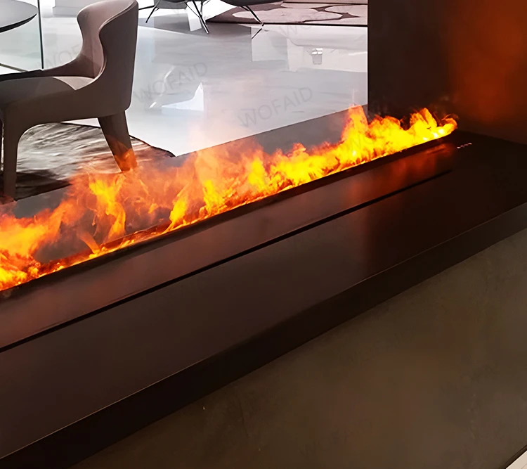 

Водяной камин Tuya APP/дистанционное управление Современный минимализм estufa Комнатный декор Встроенный электронный 3d паровой камин