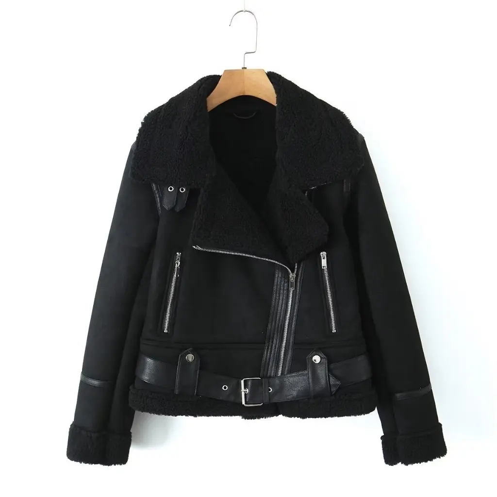 Winter Damen Doppelseitige Wildleder Lamm Plüsch Jacke Casual Lose All-Match Mantel Modische Top für