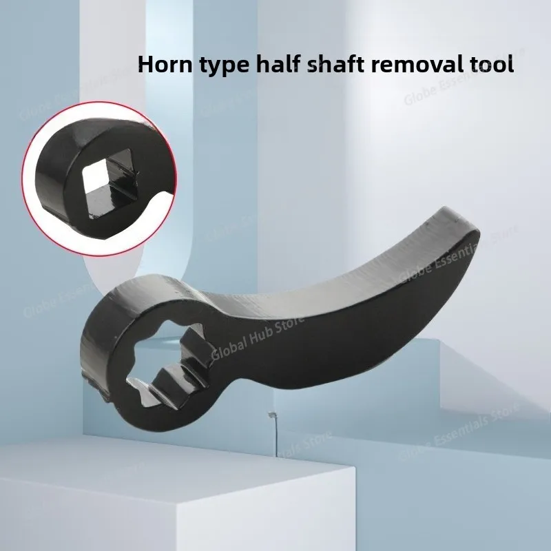 Angle Type Half Axle Disassembly Tool,Drive Pry Bar Adapter Used for Open-end Wrenches,Disassembling Axles Repair Tool