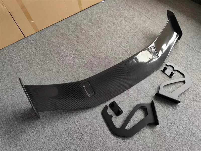 For Porsche 718 981 carbon GT4RS style rear spoiler body kit front bumper edge side skirts rear diffuser side vents