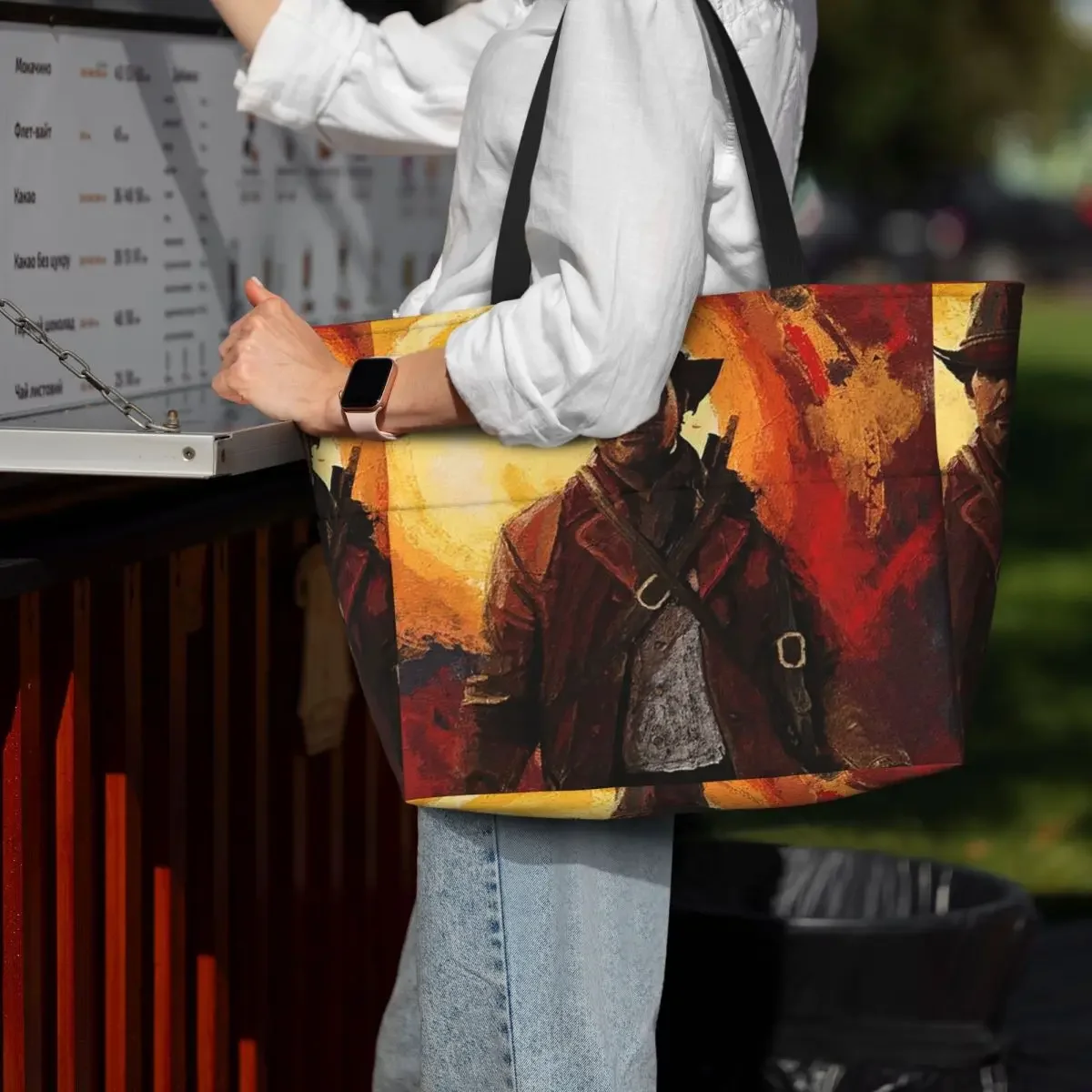 Arthur Morgan RDR2 Beach Tote Bag Sport Gym Yoga Duffle Large Tote Bag Women Travel Bag Fitness bag