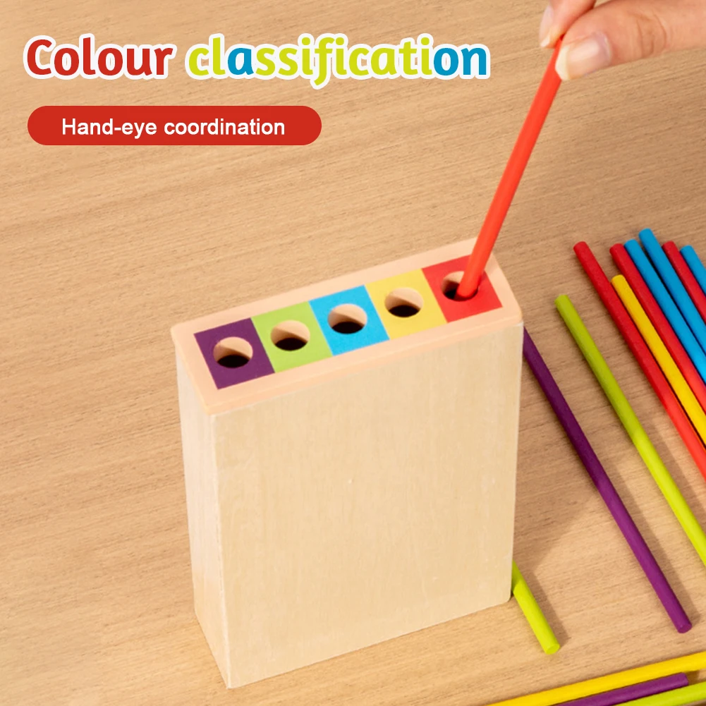 3-In-1 Family Fun Ball Drop Game Wear Resist Montessori Wooden Board Game Parent-Child Interactive Game Color Cognition Puzzle