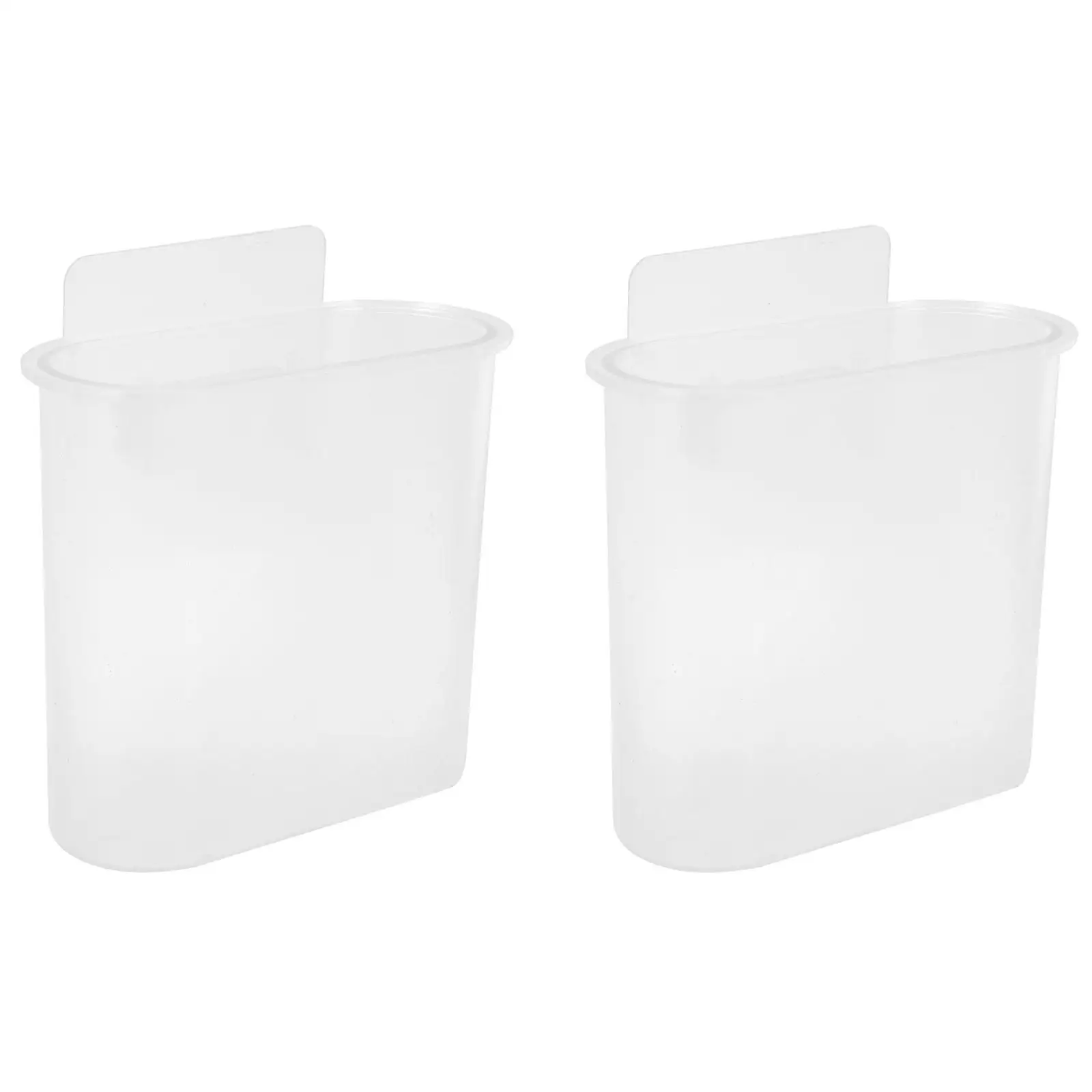 

2 Pcs Wall Storage Box Toothbrush Holder Stand Hanging Home Supplies Rack Plastic for Shower
