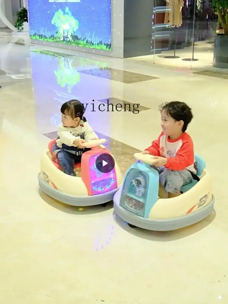 Tqh Children's Electric Car  Baby Toy Sitting with Remote Control Baby Four-Wheel Car Rechargeable Stroller