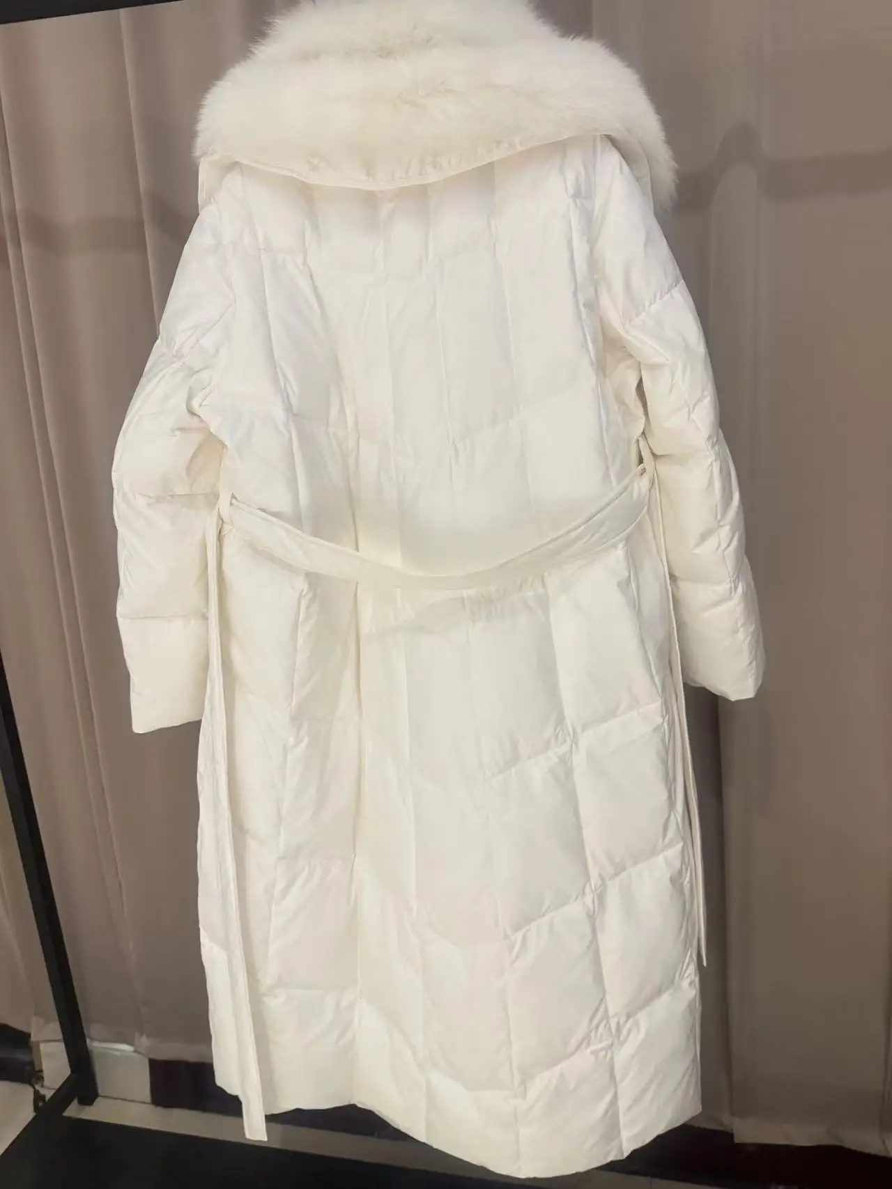 X-LONG piumino d'oca bianco donna parka nuovo design wind-broof water-broof morbido cappotto invernale di lusso di alta qualità