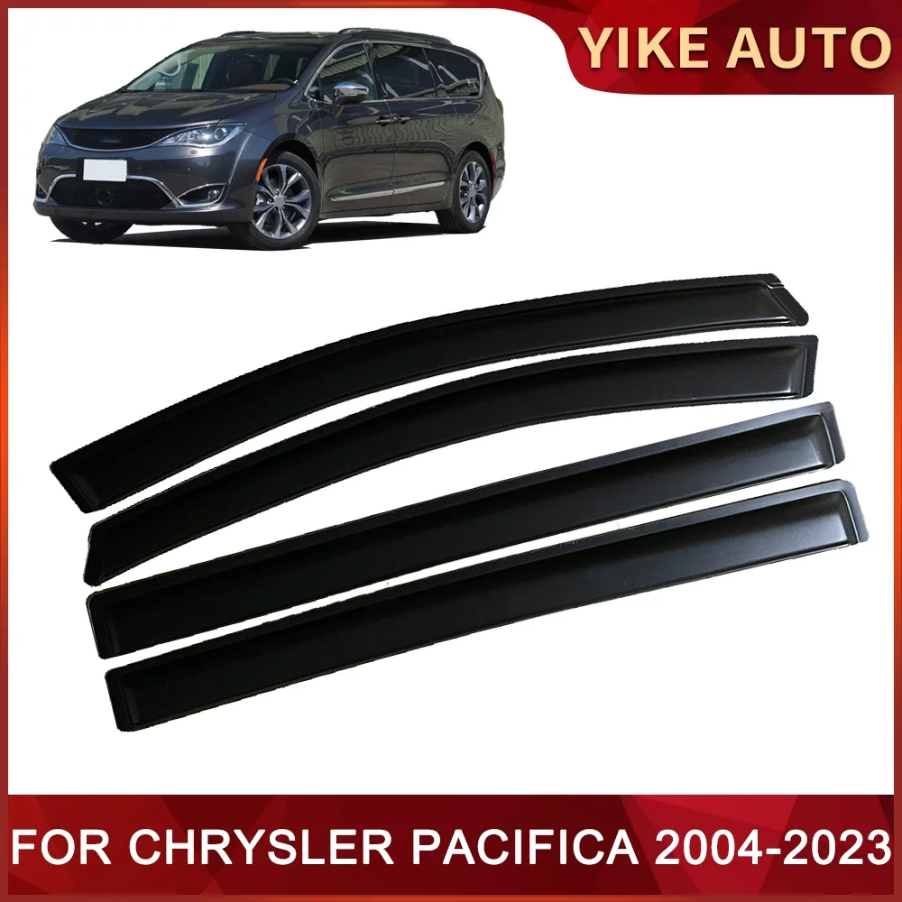 Window Visor for CHRYSLER PACIFICA 2004-2023 Weathershied Door Visor Wind Sun Rain Guards Side Window Wind Deflectors Auto Parts