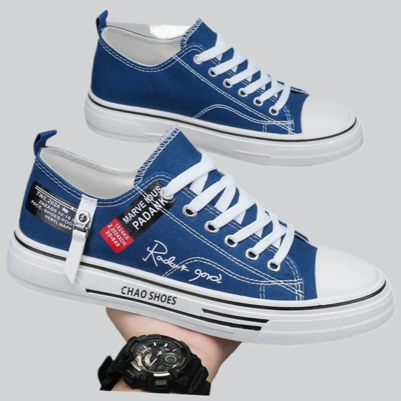 

Men Sports Black Cloth Shoe Trend Letter Men Low Cut Sneaker Casual Shoes Men's Canvas Shoe Male Sneakers Breathable
