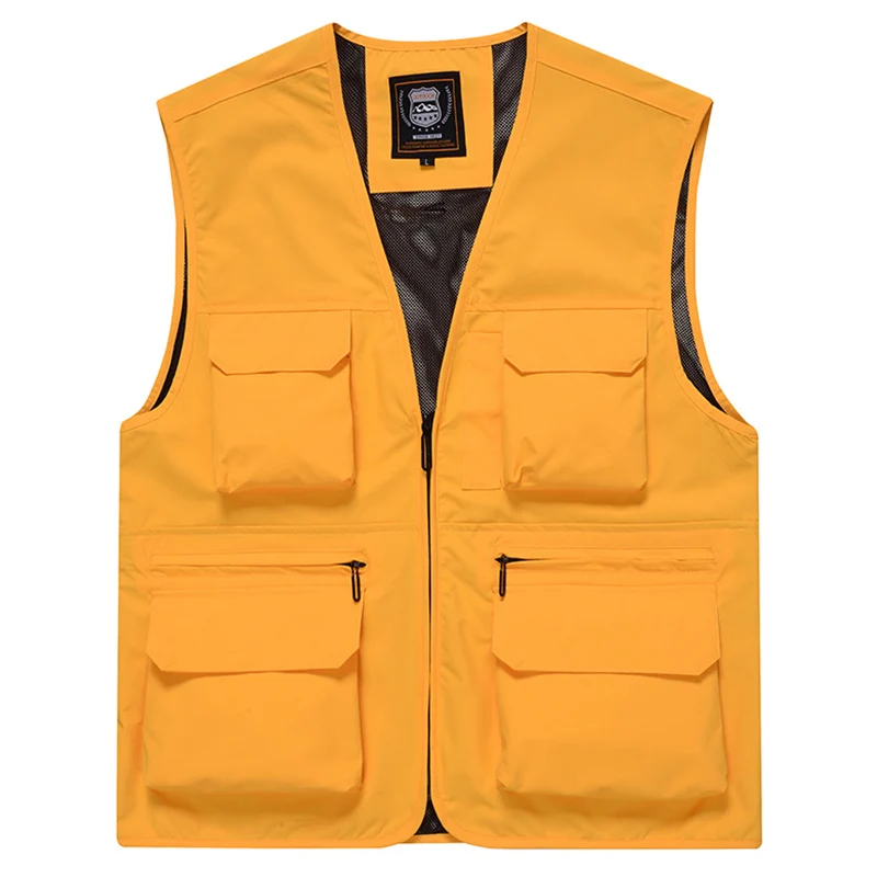 Nieuw Aankomen Kwaliteit Visvest Zomer Outdoor Sneldrogende Mesh Multi-Pocket Plus Size Cargo Vest Camping Fotografie Vest