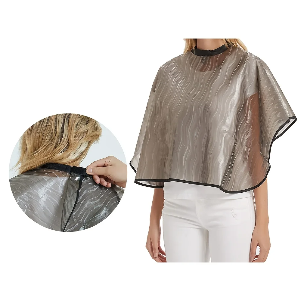 Thick Hair Dye Cape for Salon, Waterproof Hair Perm & Hair Mask Shawl, Reusable Hairdressing Cloth for Home & Barbershop