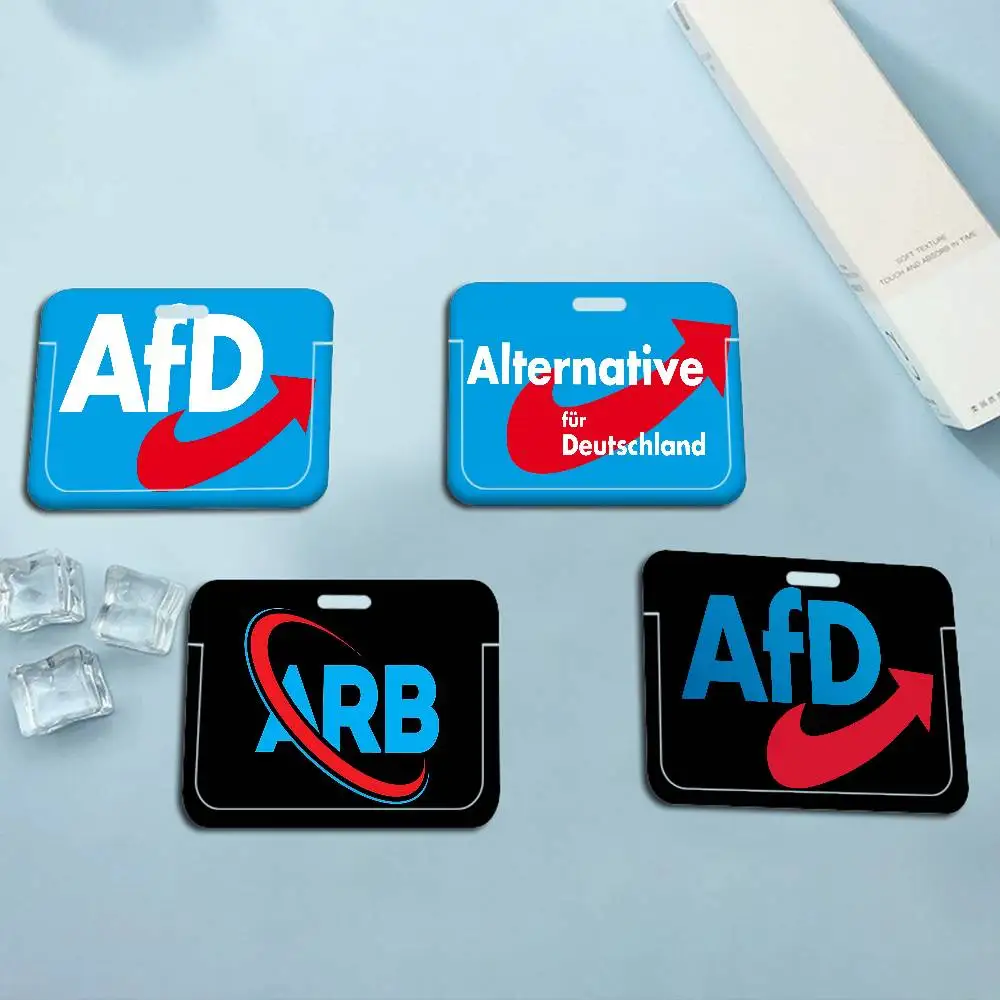 

Popular Political Logo A-AfD Working Bank Credit Card Holders With Long Lanyard Employee Name ID Card Cover Holder