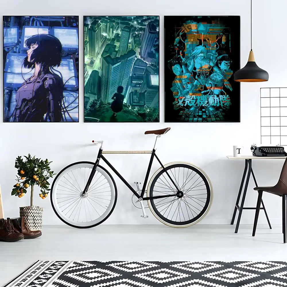 G-Ghost I-In The Shell Movie Poster Canvas Wall Art Print Poster Decorative Mural Home Decor Gift Unframed