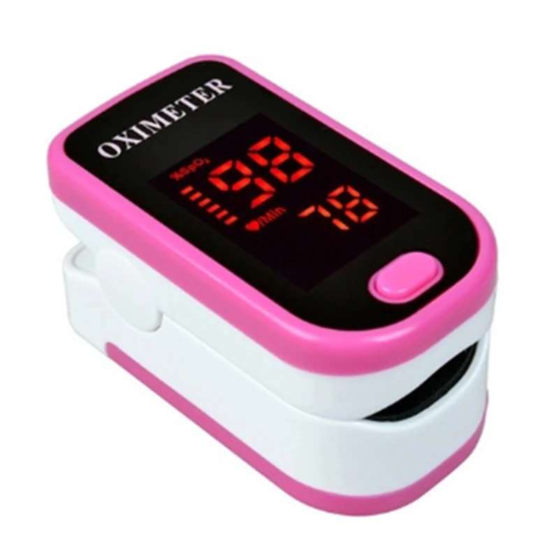 1pcs Fingertip Pulse Oximeter Oximetro de pulso de dedo Blood Oxygen Home finger Medical Heart Rate Monitor Pulsioximetro