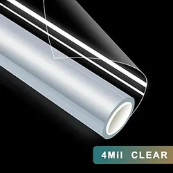 4 Mil Clear Security Safety Window Film Shatterproof Film for Glass Windows Anti Shatter Tempered Glass Film for Home and Office