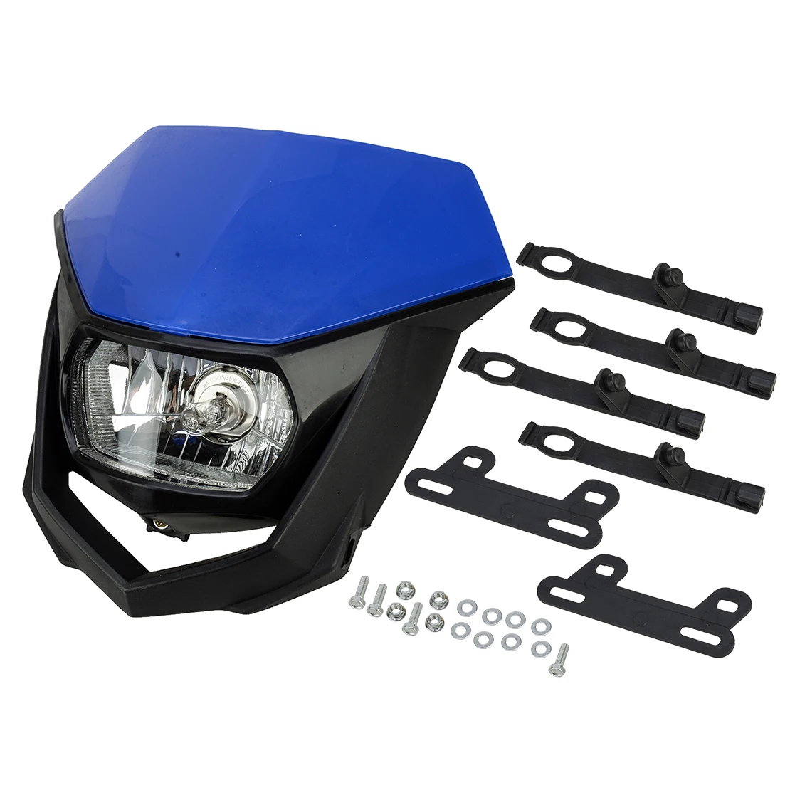 12V Front Enduro Motocross Headlight Halogen Fit for Yamaha YZ XT WR TTR 125 230 250 450 H4 35W Motorcycle Dirt Bike