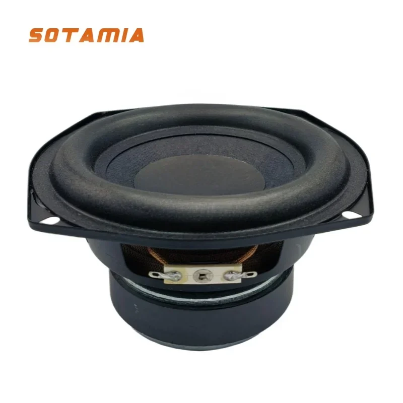 

SOTAMIA 1Pcs 5.25 Inch Subwoofer Speaker 4 Ohm 50W Super Bass Home Sound Music Woofer Loudspeaker DIY Hifi Bookshelf Speakers