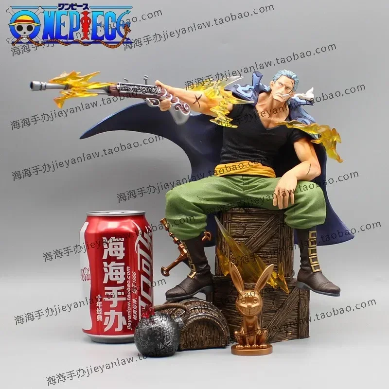 

25cm Figures One Piece Benn Beckman Figurine Shanks Red Hair Pirates Gk Statue Pvc Statue Model Collection Toys Surprise Gifts