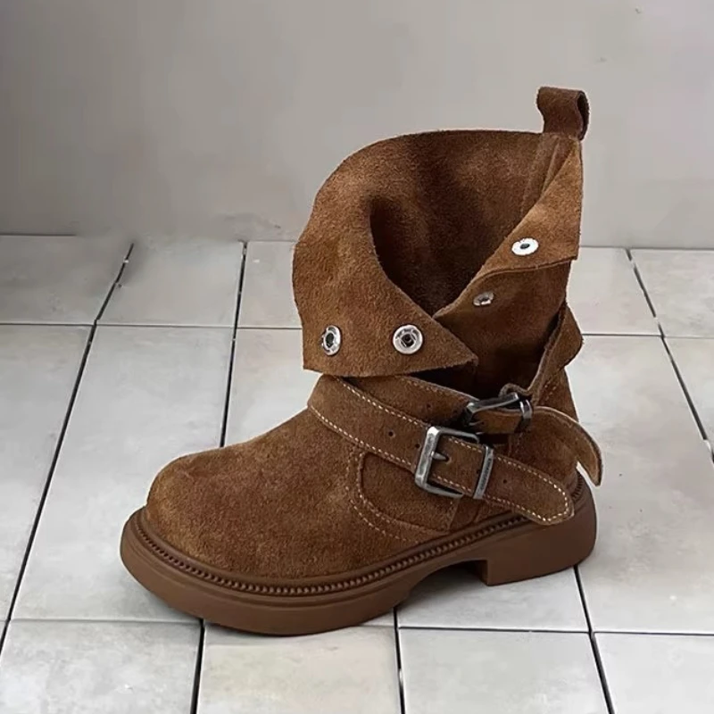 Krótkie buty dziecięce jesienne retro casualowe botki dla chłopców i dziewcząt z miękką podeszwą antypoślizgowe ciepłe buty codzienne dla dzieci