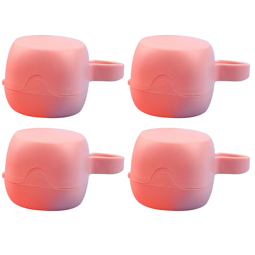 

4pcs Storage Infant Cover Container Pacifier Holder Pacifier Cases Storage Box For Packing Box Infant