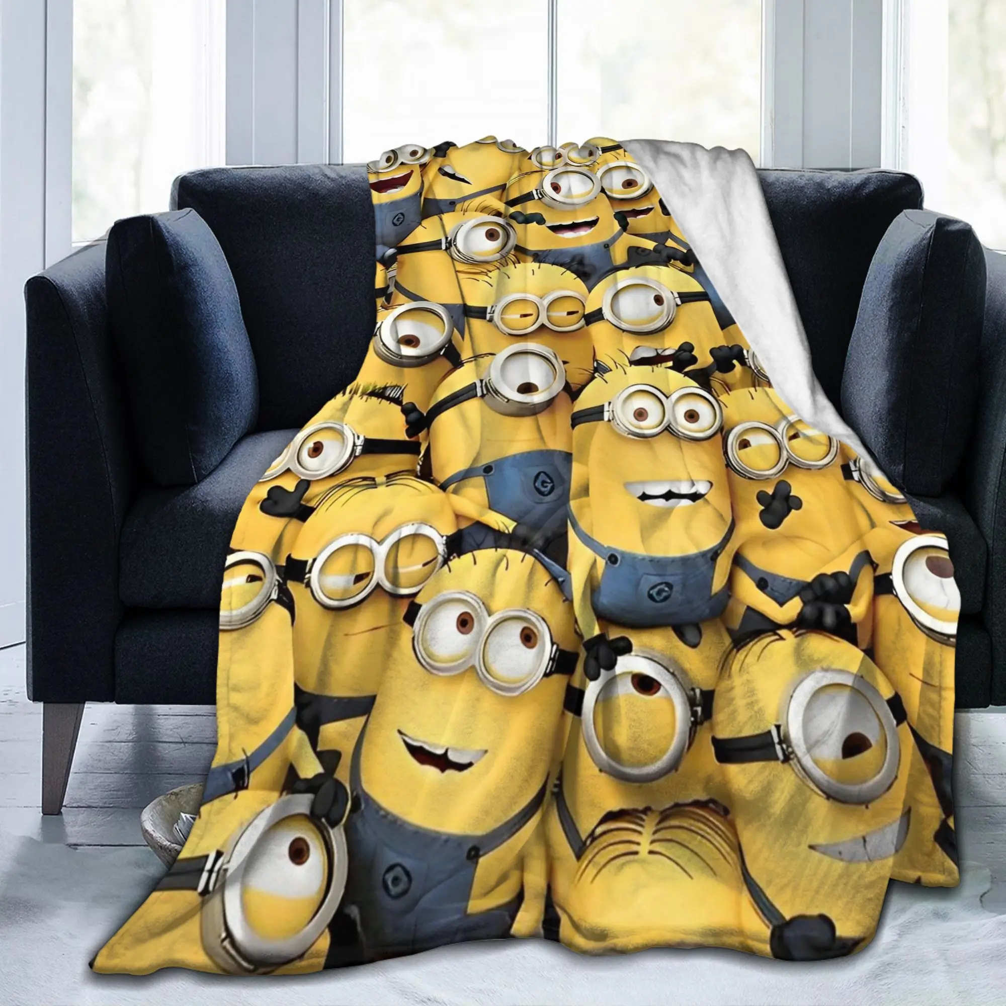 كيفن ديف البطانيات الكرتون الرسوم المتحركة الفانيلا رهيبة الدافئة رمي بطانية ل أريكة تتحول لسرير الخريف/الشتاء #3