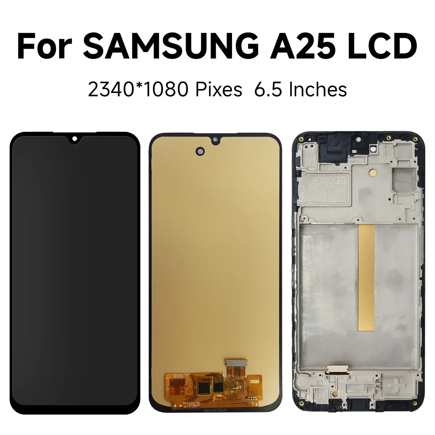 AMOLED For Samsung A25 5G A256 LCD Display With Touch Screen Digitizer For Samsung A25 A256B A256E A256U LCD