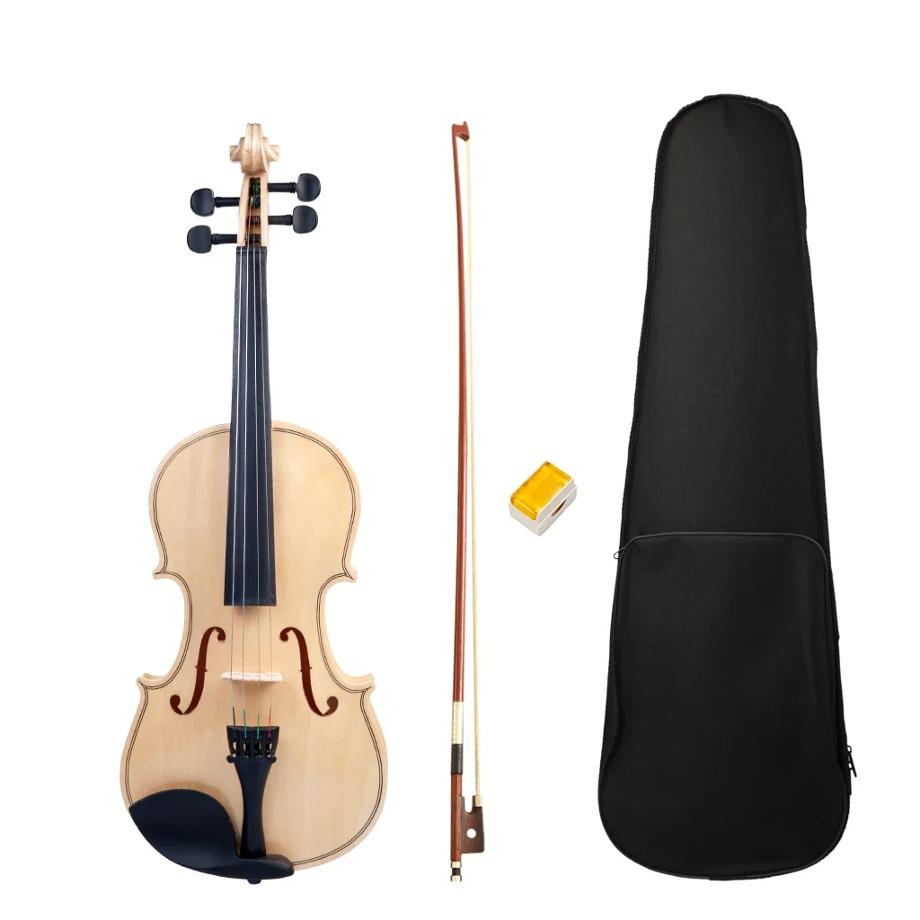 

Beginner Fiddle Acoustic Violin Student Full Size 4/4 Fiddles Whole Kit With Bridge Bow Case