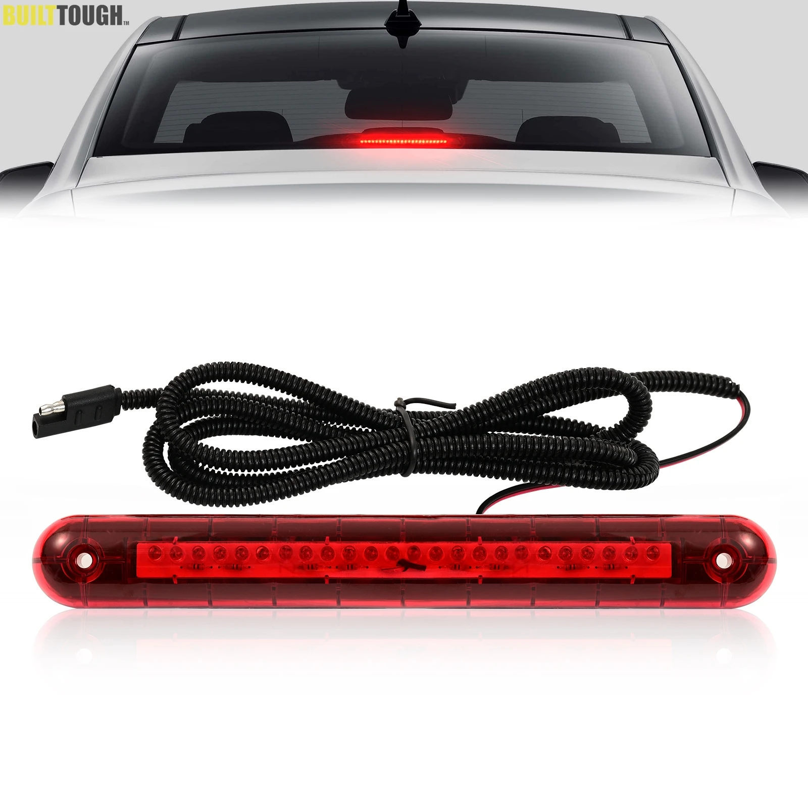 Universal LED 12V 3rd High Level Third Brake Stop Light Red For Holiday Rambler/Monaco/Roadmaster RV Motorhome Truck Pickup SUV