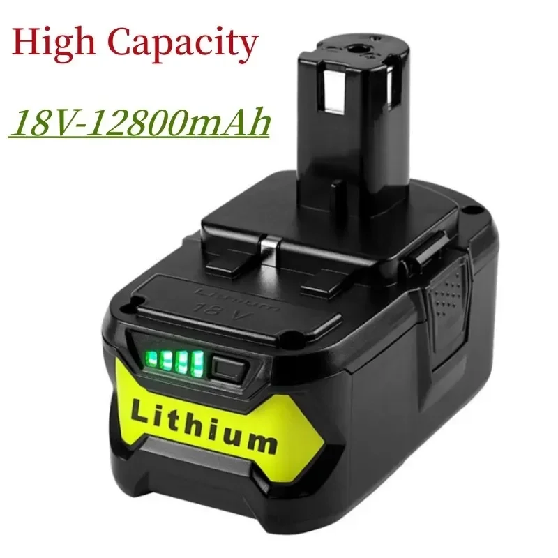 

High Capacity 18V 12800mAh Li-Ion For Ryobi Hot P108 RB18L40 Rechargeable Battery Pack Power Tool Battery Ryobi ONE