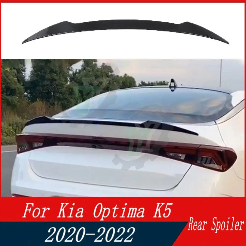 

High Quality ABS Plastic Car Rear Trunk Spoiler Rear Wing Lip Trim For Kia Optima K5 2020 2021 2022 Car Accessories