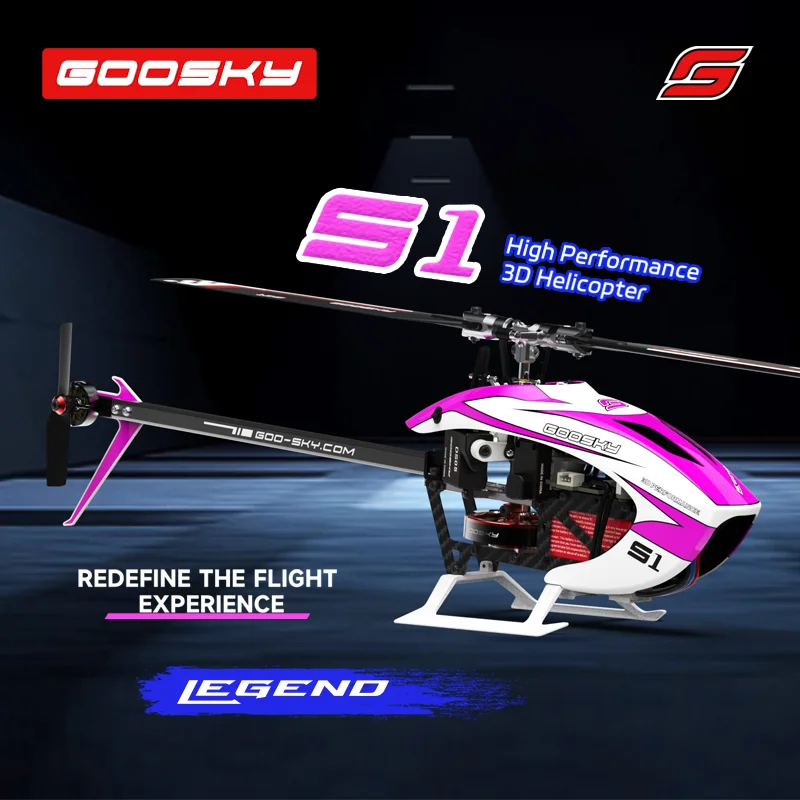 GOOSKY S1 BNF Version, hélicoptère RC professionnel avec vol de voltige 3D, prêt pour les pilotes avancés (émetteur non inclus)