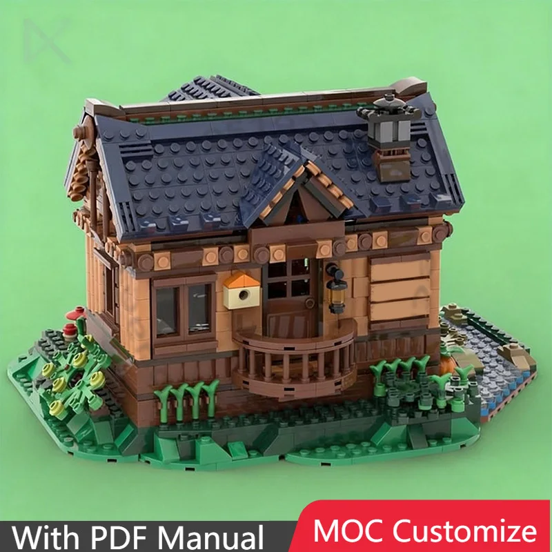 1564 PCS Construction Creek Hut - 21318 Boomhut Alternatieve bouw MOC Aanpassen Modulair bouwen DIY Jongensspeelgoed Kerstcadeau