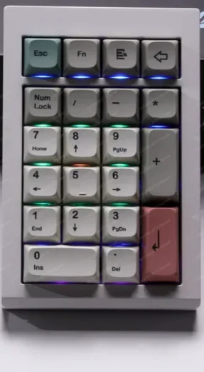 

New Lmk21 Numeric Keypads Kit Wireless Bluetooth 3 Mode 21keys Aluminum Alloy Pad Via Hot Swap Mini Keyboards Kit