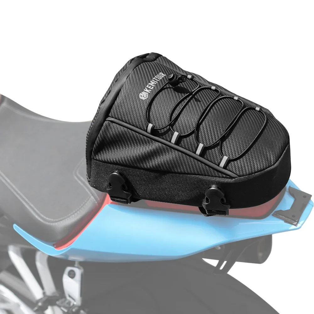 AliExpress KEMITOUR Universal Motorcycle Tail Bags PVC Waterproof Rear Seat Storage Bag for Sport Bike Touring Riding Outdoor Dry Travel Luggage Bag