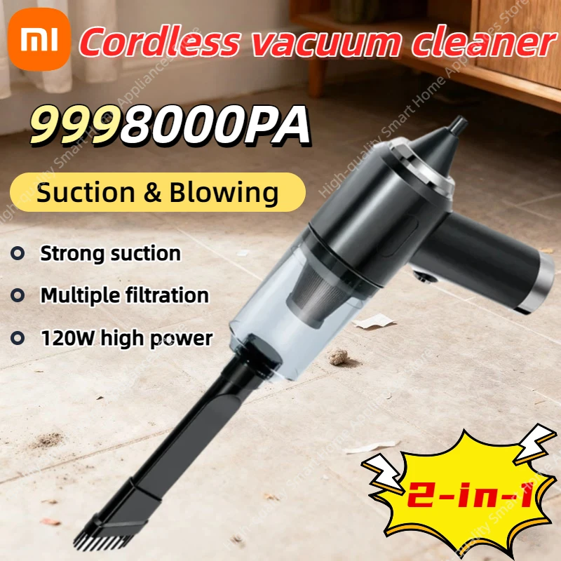 Xiaomi 9980000PA Cordless Vacuum Cleaner 2-in-1 Blowing Suction Multiple Filtering Integrated Handheld Household Dust Collector