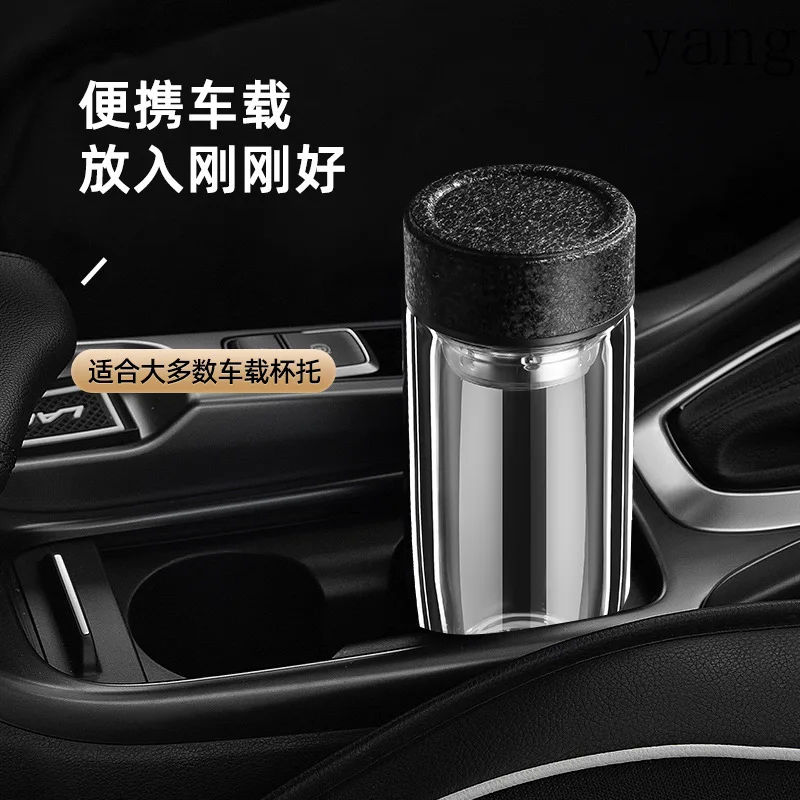 CX Double Glass Men's Portable Water Cup G2132 Home Car Office Cup 6