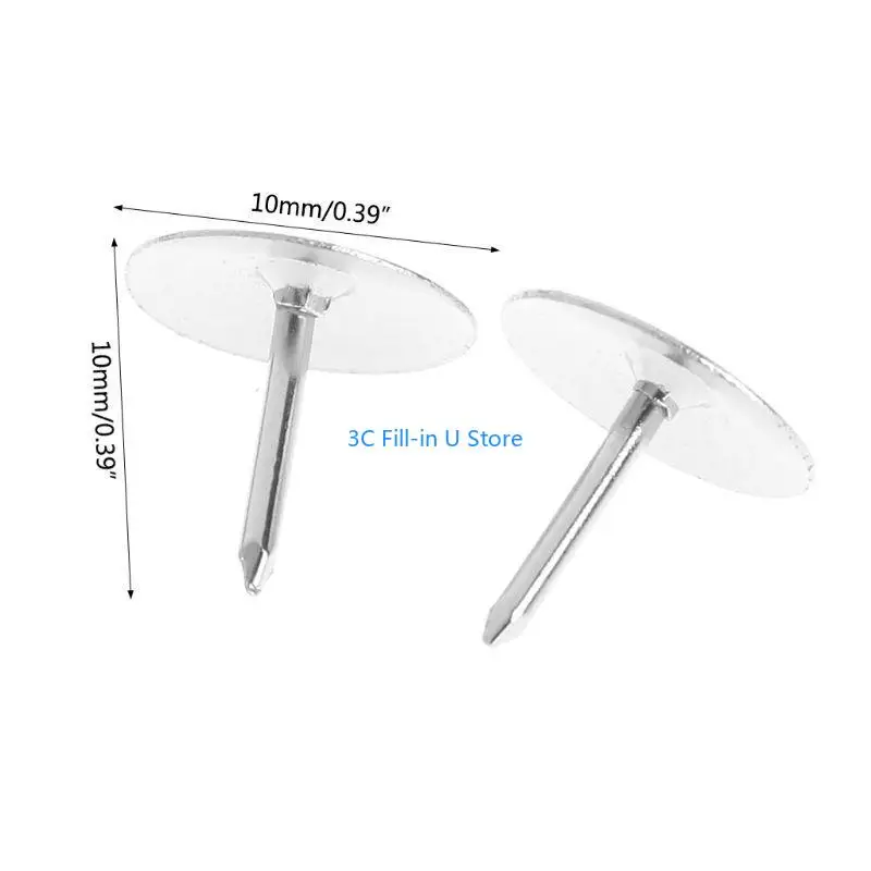 G8TA Multipurpose Roundness Push Pins Map Flat Thumb Tacks for Sharp Needle for Home